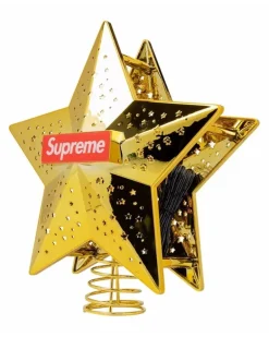 Weihnachtsbaumspitze mit Logo - Gold