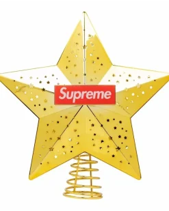 Weihnachtsbaumspitze mit Logo - Gold
