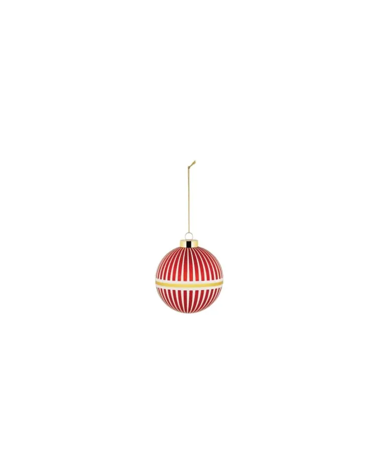 Weihnachtskugel Delight - Rot - mundgeblasenes Glas - Designer Nika Zupanc