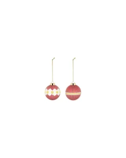 Weihnachtskugel Delight - Rot - mundgeblasenes Glas - Designer Nika Zupanc