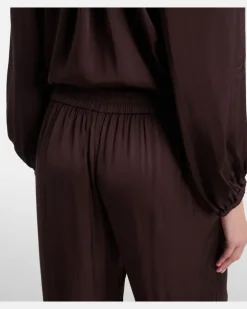 Weite Hose Larkin Braun