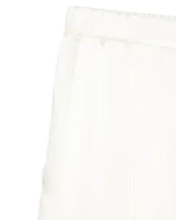 Weite Pyjama-Hose aus Satin - Nude