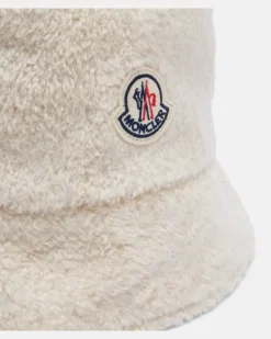 Wenbarer Hut mit Teddyfleece Weiß