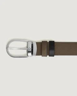 Wendbarer Gürtel mit hufeisenförmiger Schließe mm aus Extreme Leder - MB220982 - Gürtel