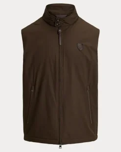 Weste Abottson aus Gabardine Brown