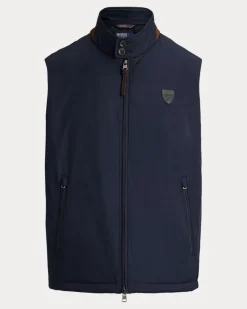 Weste Abottson aus Gabardine Blue