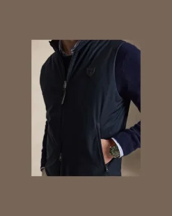 Weste Abottson aus Gabardine Blue