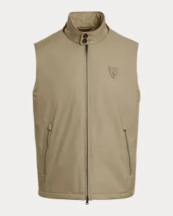 Weste Abottson aus Gabardine Tan