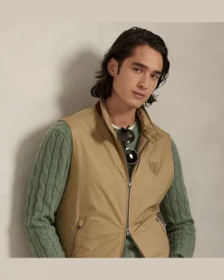 Weste Abottson aus Gabardine Tan