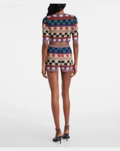 Wickeltop Escape aus Jacquard Multicolor