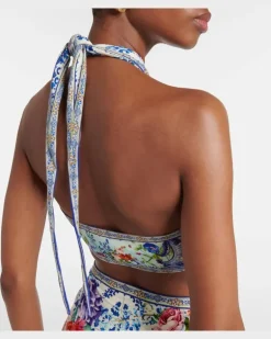 Wickeltop mit Kristallen Multicolor