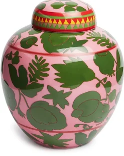 Wildbird' Teedose aus Porzellan - Rosa