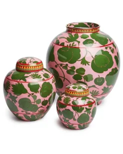 Wildbird' Teedose aus Porzellan - Rosa