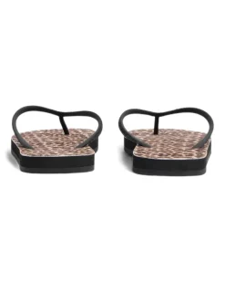 Wild2 Flip-Flops mit Leoparden-Print - Braun