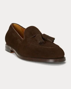 Wildleder-Loafer Maestra mit Quasten Brown