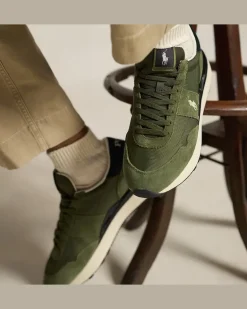 Wildleder-Oxford-Sneaker Train 89 Green