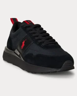 Wildleder-Oxford-Sneaker Train 89 Black