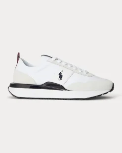 Wildleder-Oxford-Sneaker Train 89 White