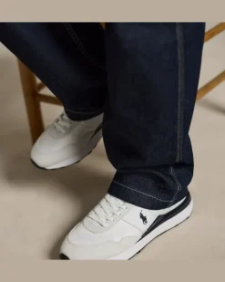 Wildleder-Oxford-Sneaker Train 89 White