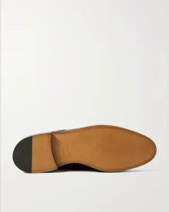 William Leather Monk-Strap Shoes Brown