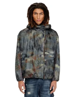 Windbreaker mit abstraktem Print - Jacken - Herren - Bunt