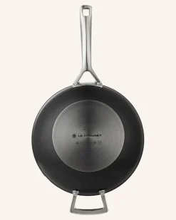 Wok-Pfanne Aluminium Antihaft silber Schwarz
