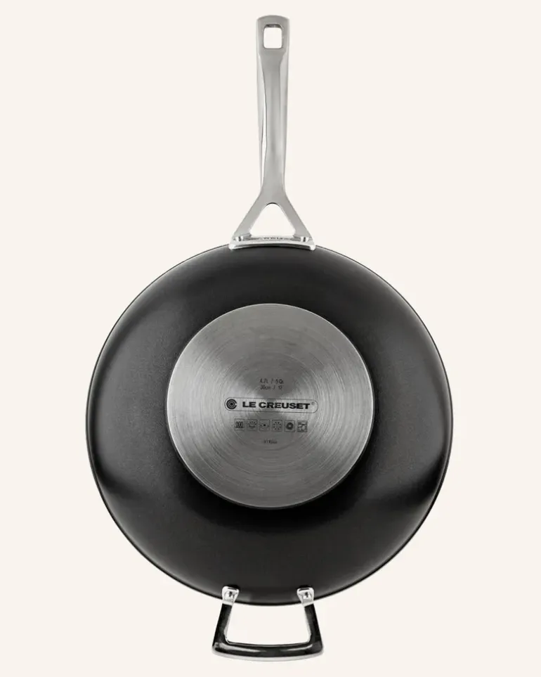 Wok-Pfanne Aluminium Antihaft schwarz