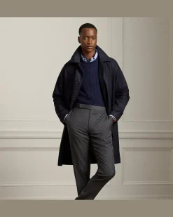 Woll-Kaschmir-Trenchcoat Waldridge Blue
