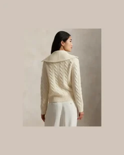 Wollstrickjacke Lunar New Year Cream