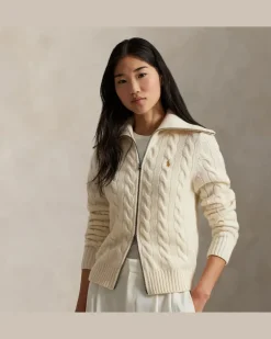 Wollstrickjacke Lunar New Year Cream