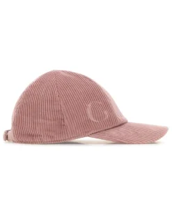 Women Baseball Corduroy Cap Pink Cotton
