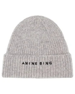 Women's A-12-10621-Chr1 Beanie Gray Wool
