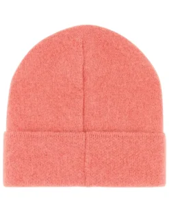 Women's Alpaca Knit Beanie Pink Nylon Wool