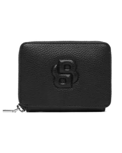 Women's Anett Logo Zip Around Wallet Black Accessories
