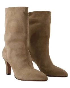 Women's Ankle Boot Beige Calfskin