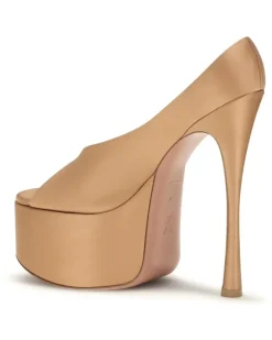 Women's Anok Maxi Pumps Latte High Heel Shoes Beige