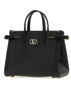 Women's Antibes Top Handle Bag Black Leather