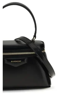 Women's Antigona Mini Handbag Black Calf Leather Bos Taurus Handbags Hand Bags antigona