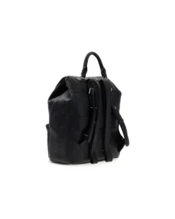 Women's Backpack Black Logo Polyurethane Bags - Backpacks