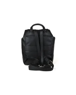 Women's Backpack Black Polyurethane Bags - Backpacks