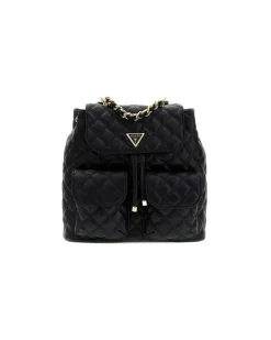 Women's Backpack Black Polyurethane