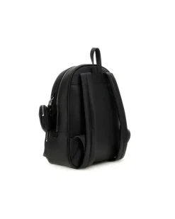 Women's Backpack Black Polyurethane Bags - Backpacks