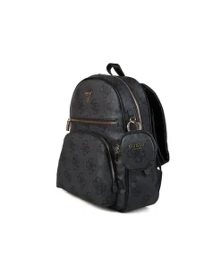 Women's Backpack Coal Logo Polyurethane Bags - Backpacks Black