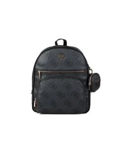 Women's Backpack Coal Logo Polyurethane Bags - Backpacks Black