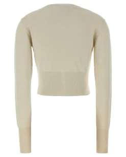 Women's Bea Cardigan White Cotton Cashmere