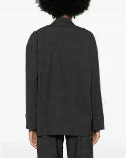 Women's Bead-Trim Shirt Aw24 W Dark