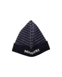 Women's Beanie Black-Multicolor Wool Accessories