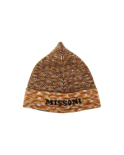 Women's Beanie Broen Wool Accessories Brown