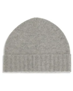 Women's Beanie Wool Hat Grey Melange-Black Print Ovis Aries E Hairbands Gray