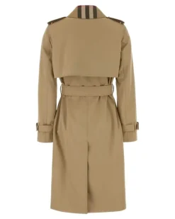 Women's Beige Cotton Trench Coat Honey